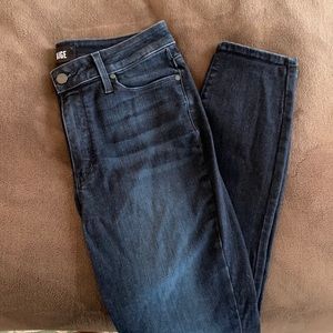Paige Dark-wash Skinny Jeans